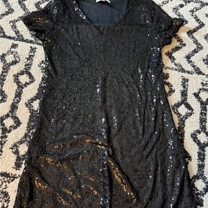 Black Sequin Dress